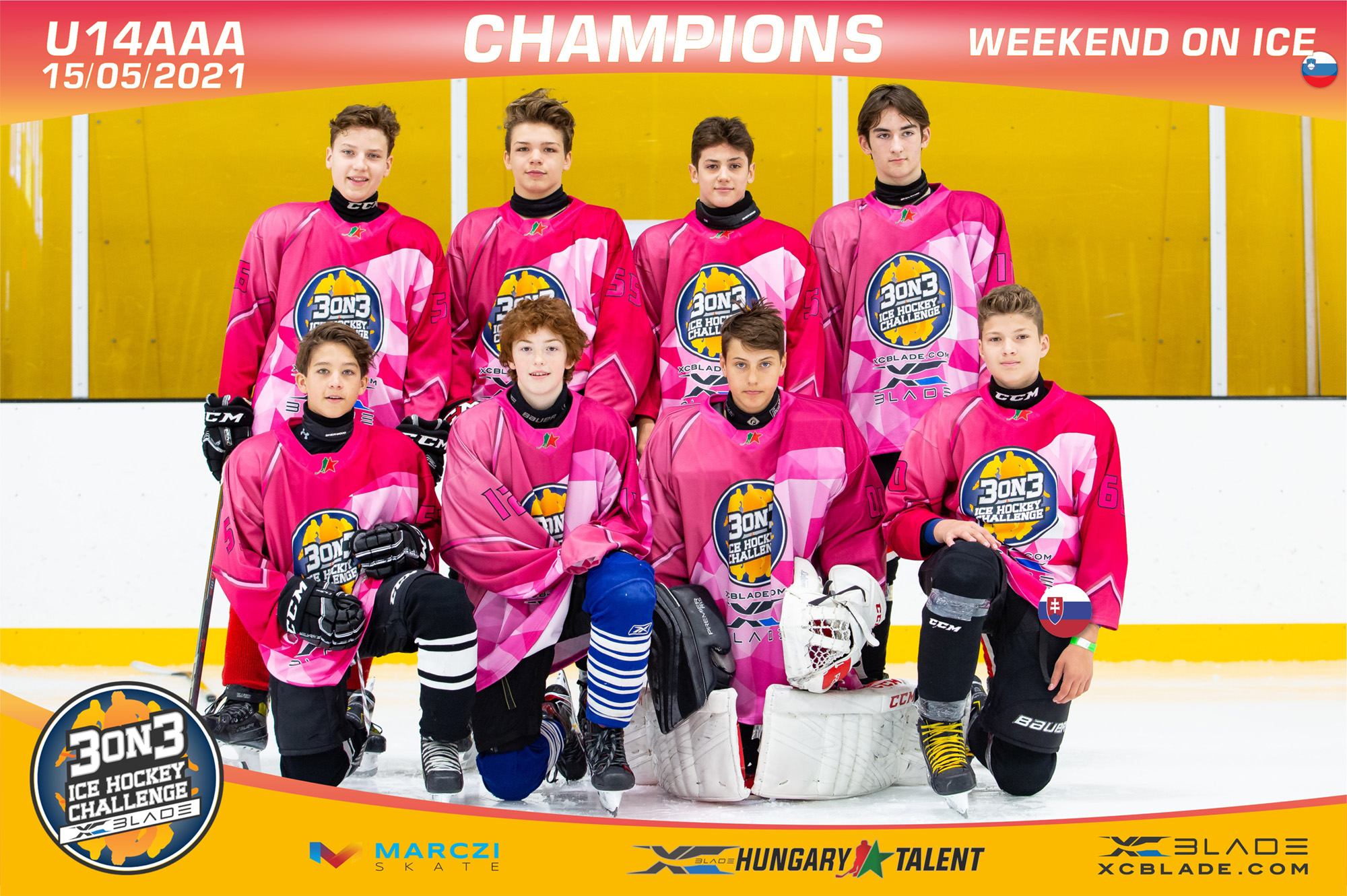 A szlovén Weekend on ICE csapata nyerte az U14AAA 3on3 Ice Hockey Challenge tornát
