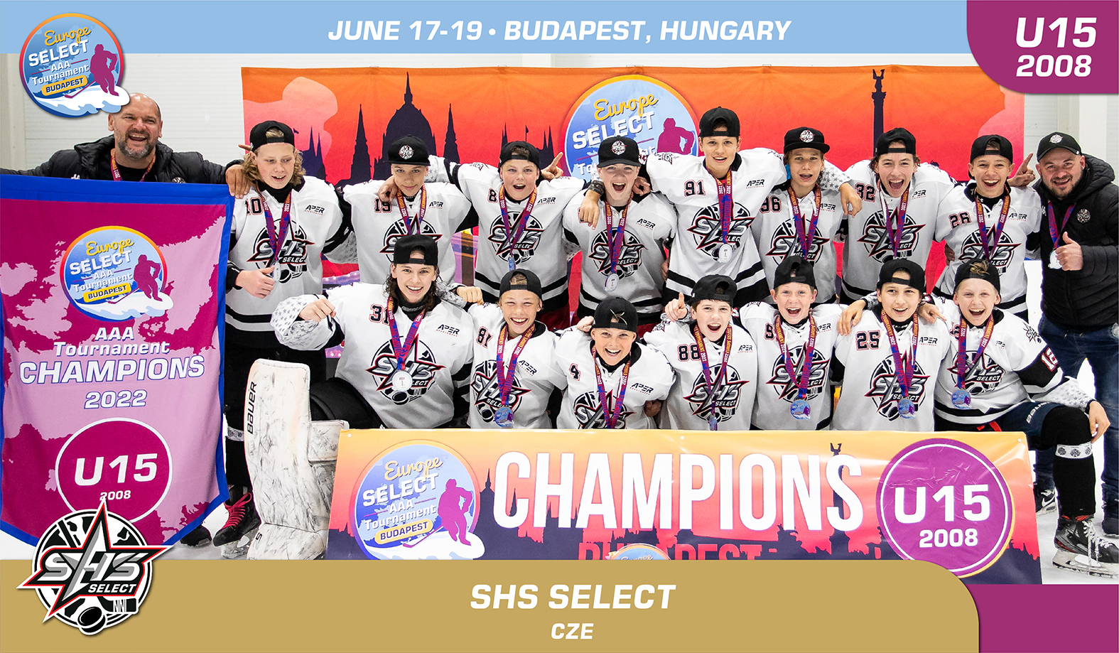 A cseh SHS Select nyerte az U15-ös Europe Select Tournament-et!